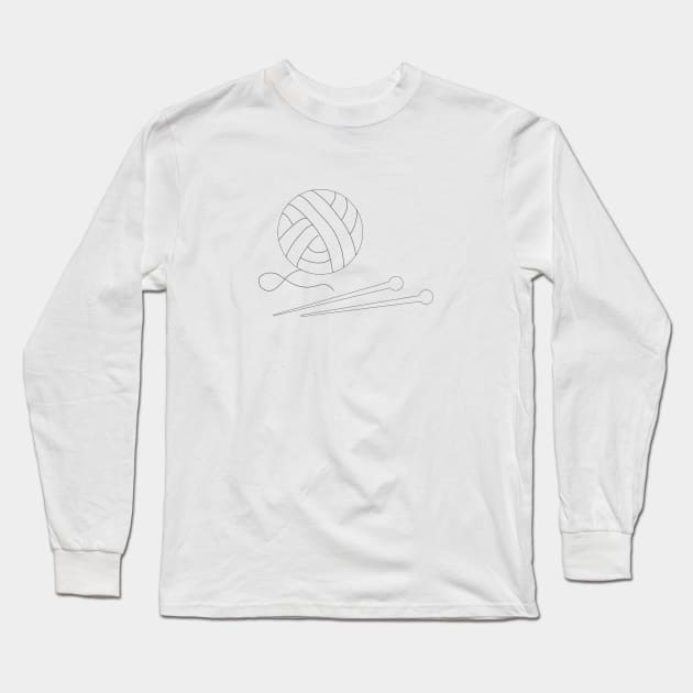 Knitting lover Long Sleeve T-Shirt by pepques